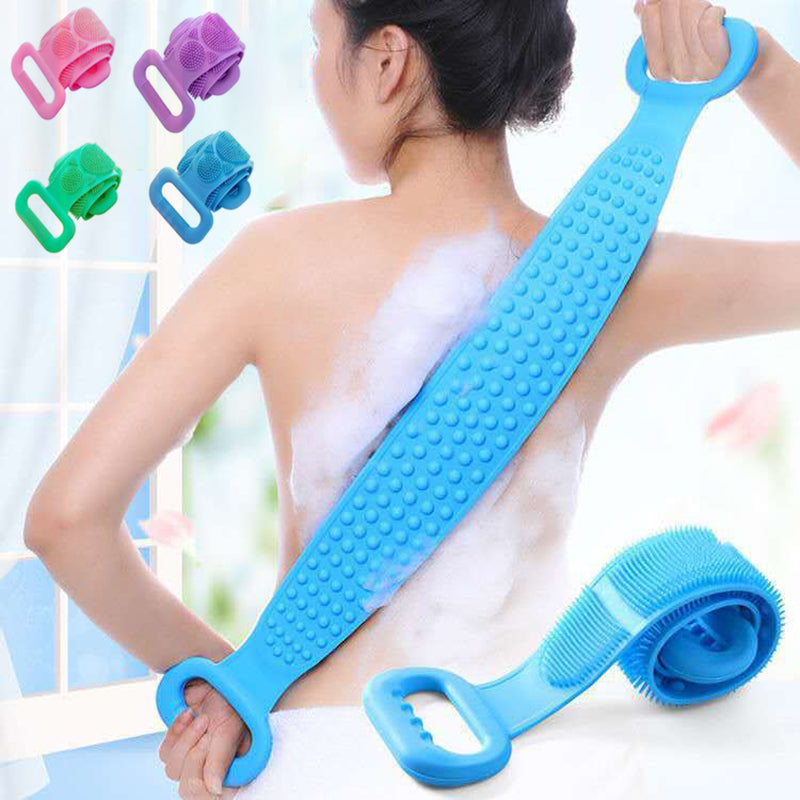 Perie de baie din silicon cu mânere – curățare eficientă, exfoliere blândă și stimulare a circulației