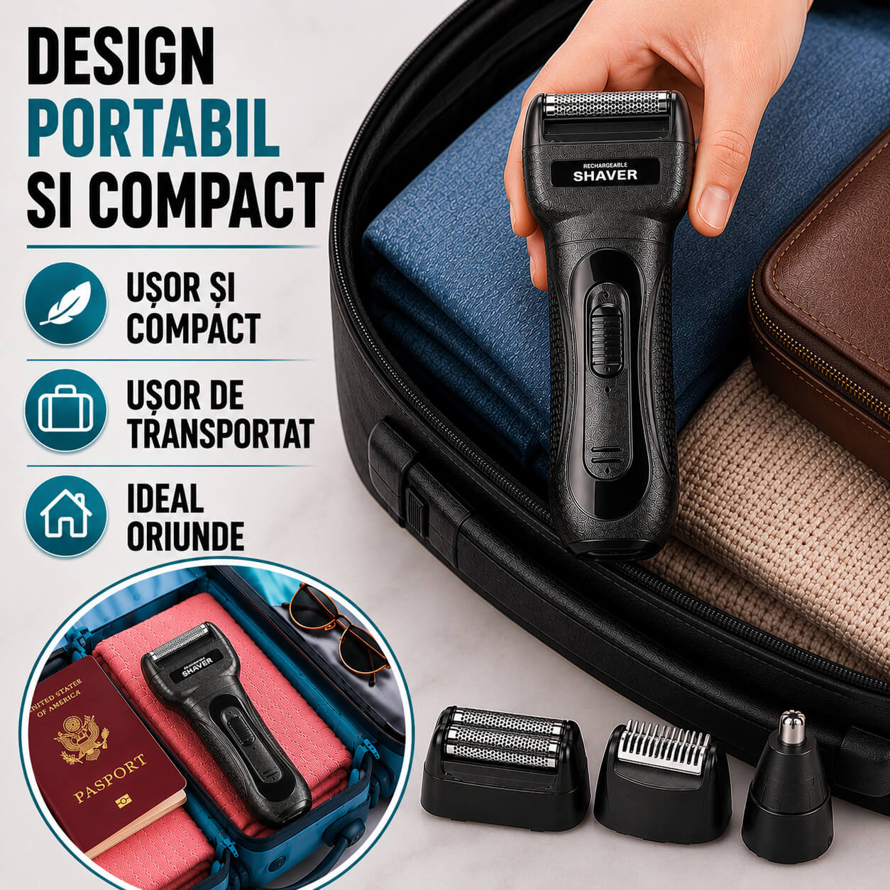 Design ușor-portabil si compact