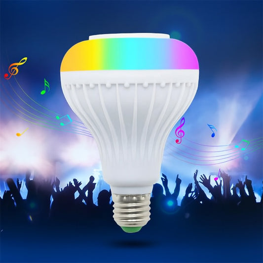 Bec Inteligent Cu Boxă Integrata , Conectare la telefon prin Bluetooth și Multiple Efecte De Lumina + Telecomandă