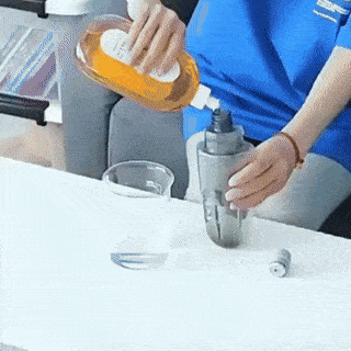 Mop Plat cu Pulverizator, Rezervor 400ml şi Lavetă Microfibră, Albastru