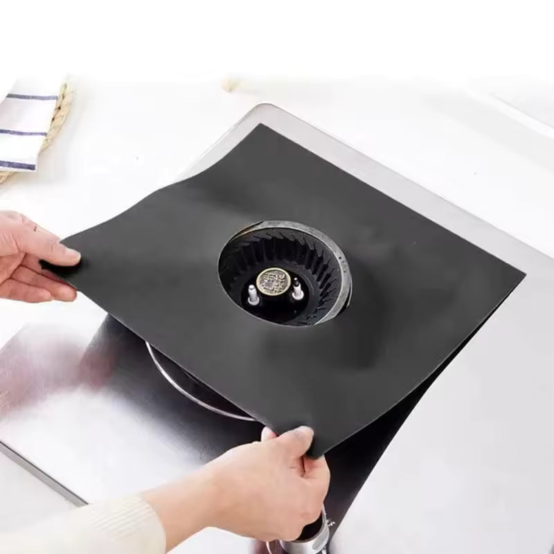 Set 4 Folii de Protecție din Teflon pentru Aragaz și Plită