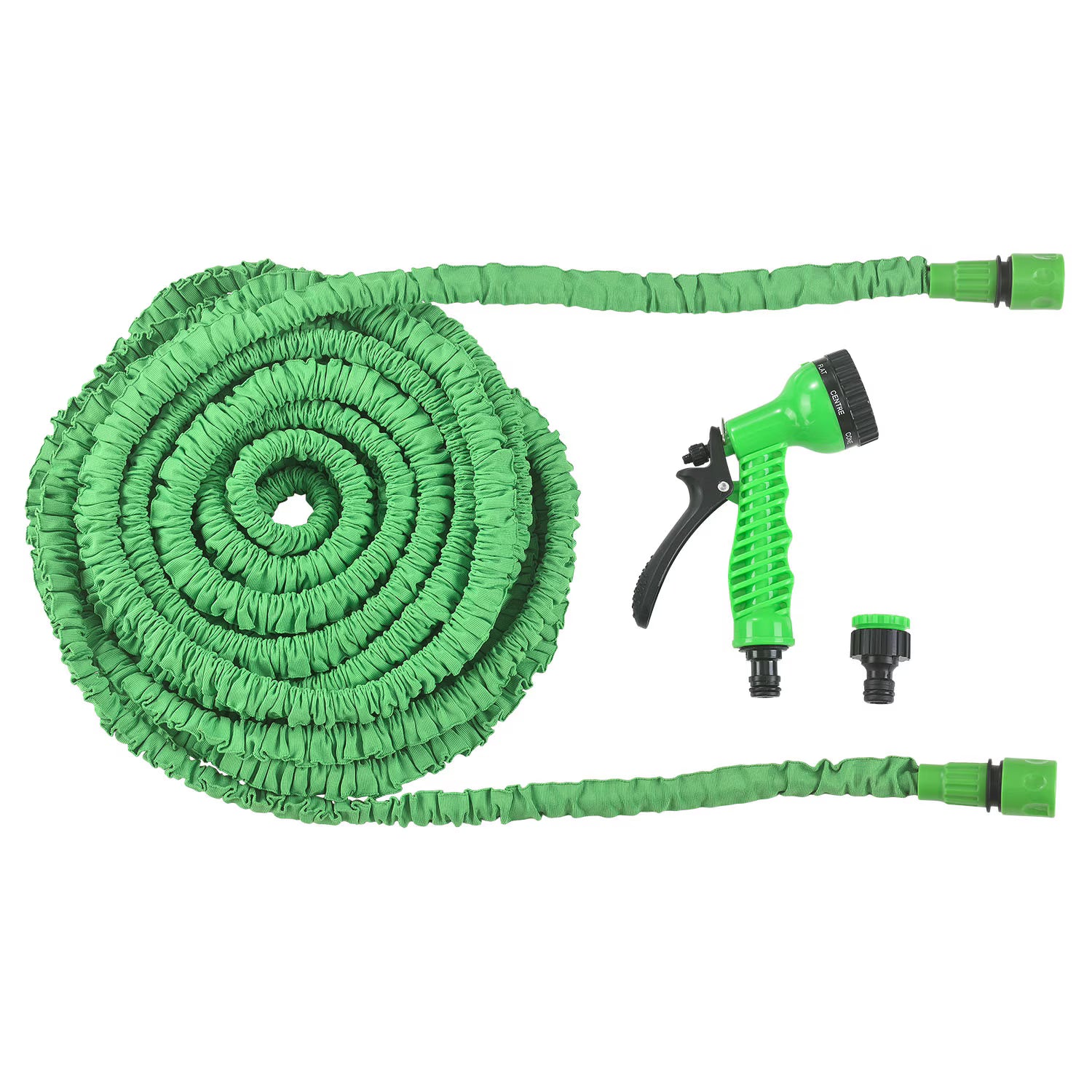 Furtun Gradina Extensibil 30m cu Pistol Stropire 7 Jeturi, Latex Rezistent, Pliabil, Usor, Conector 3/4 Inch