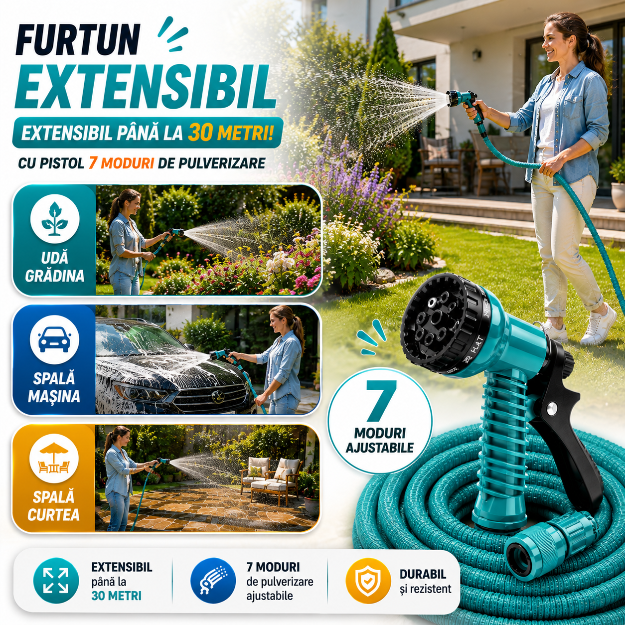 Furtun extensibil de înaltă calitate