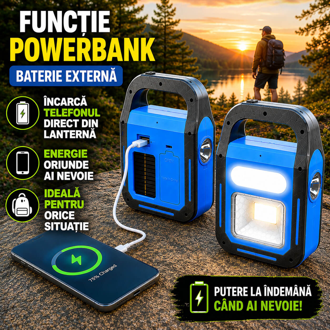 Funcție Powerbank - Baterie Externă