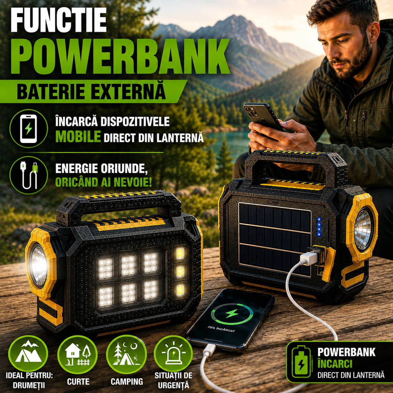 Functie PowerBank - Baterie Externa