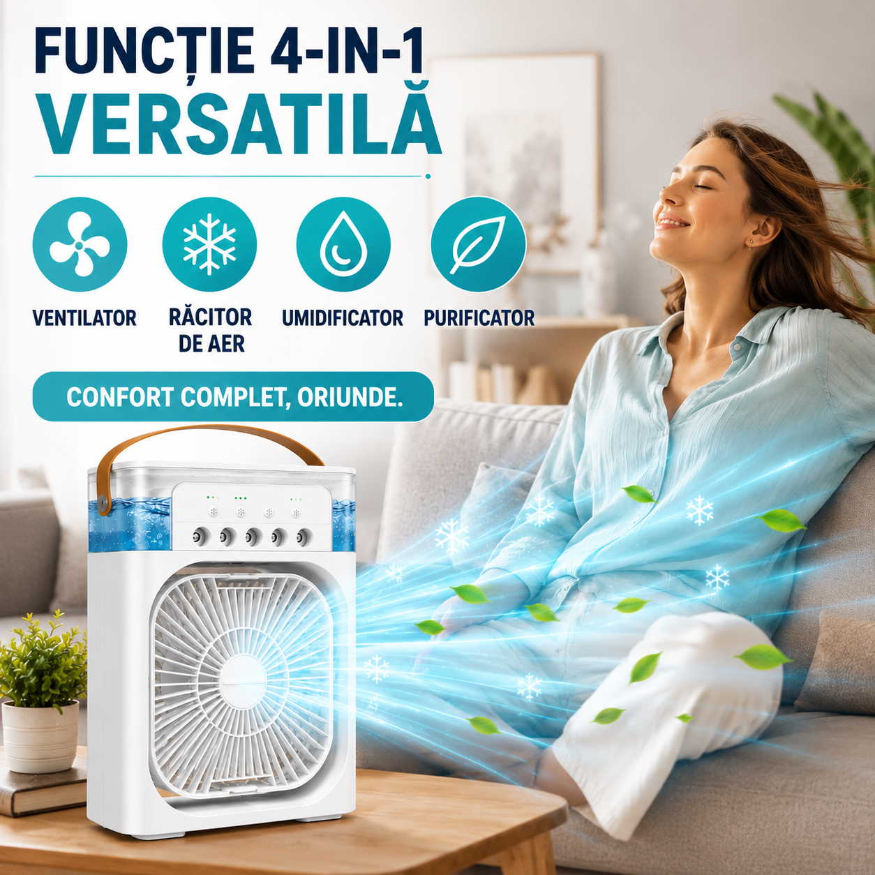 Funcție 4-in-1 versatilă