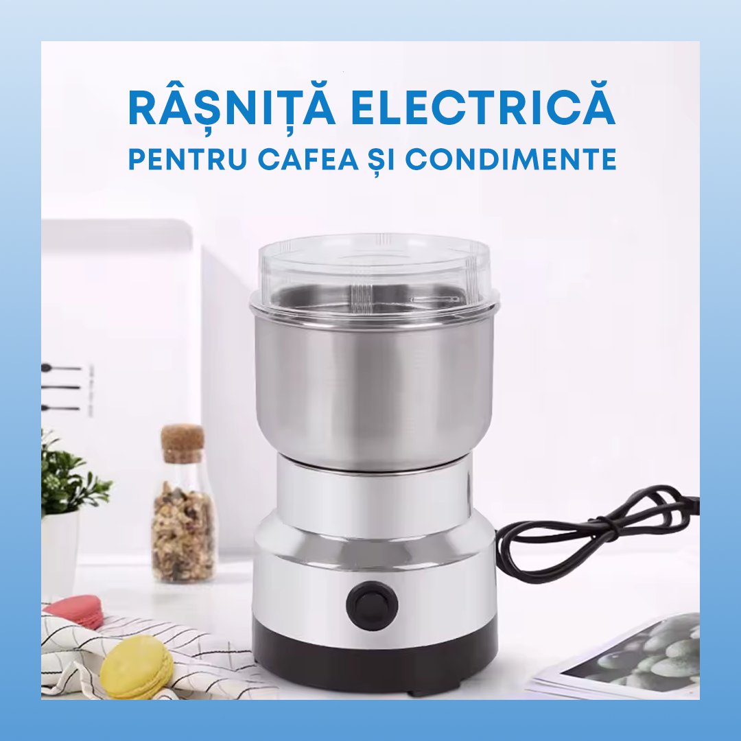 Râșniță Electrică din Inox pentru Cafea și Condimente