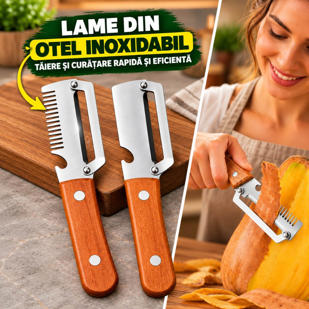 Lame din Otel Inoxidabil, Taiere și Curățare Rapidă și Eficientă