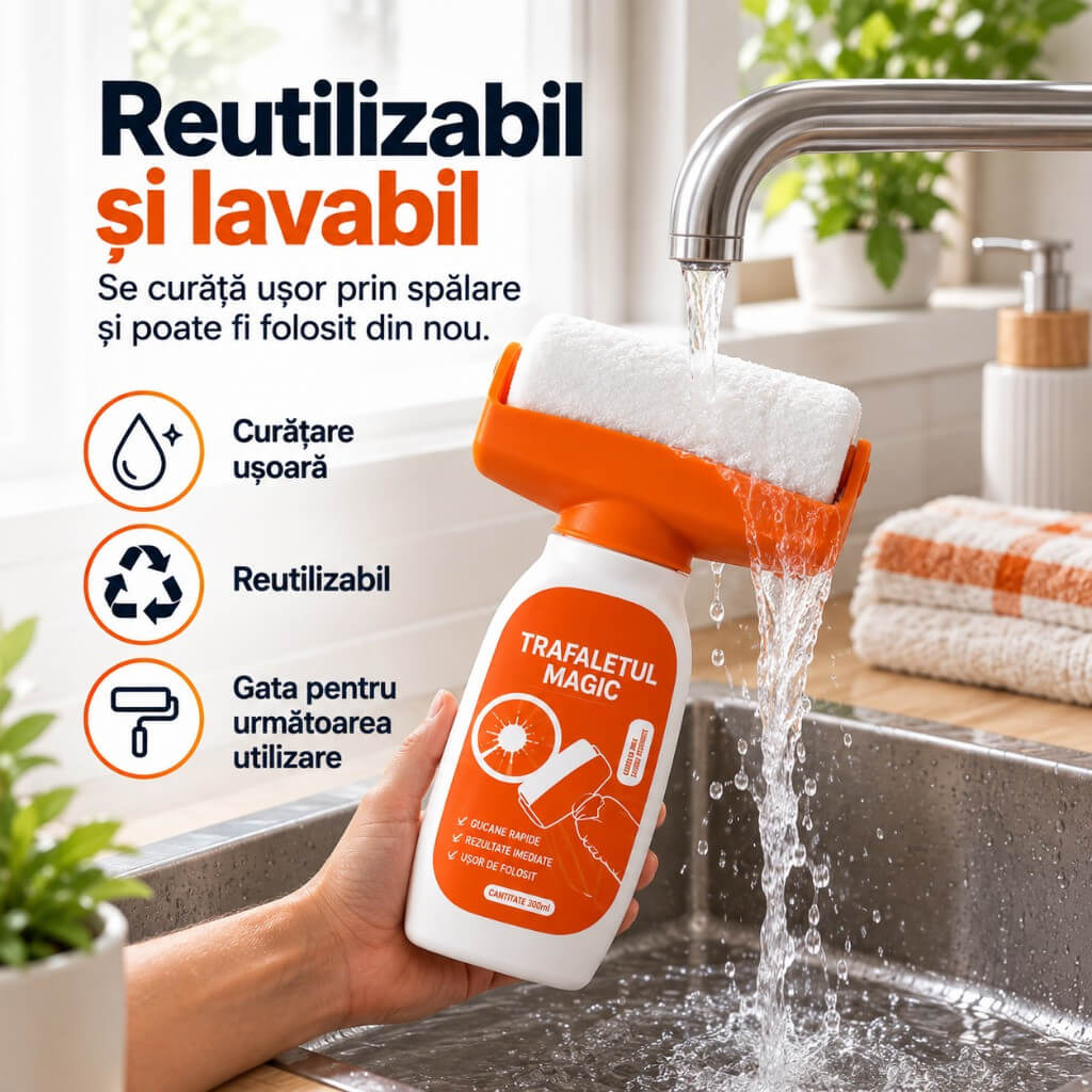 Reutilizabil și ușor de curățat