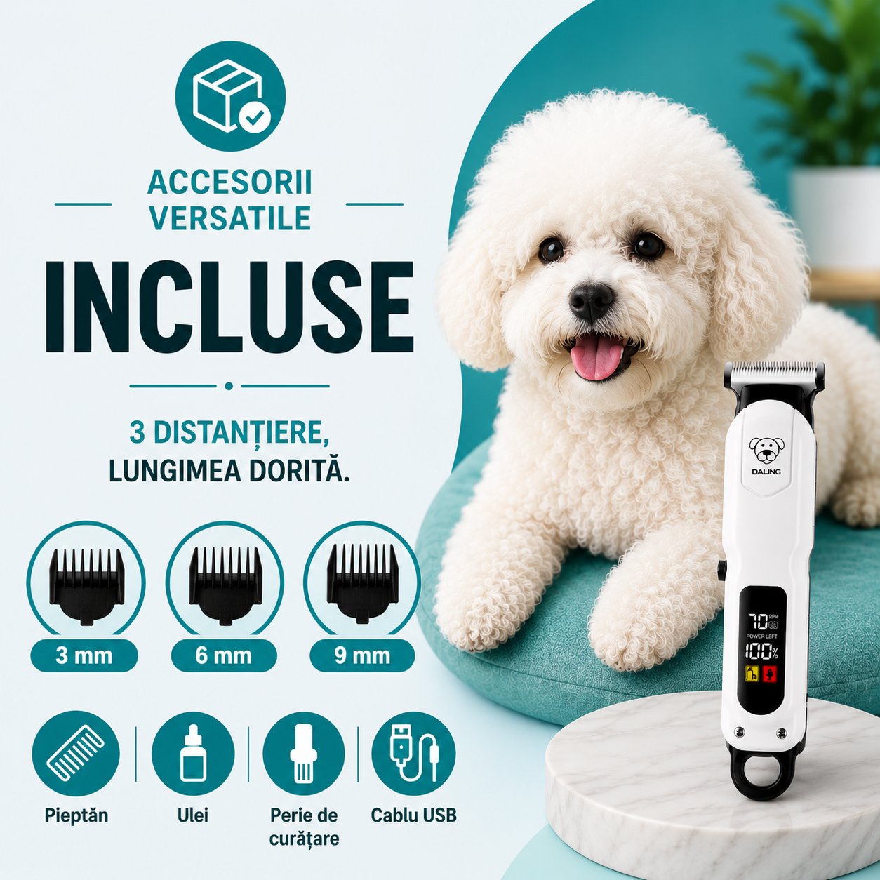 Accesorii versatile incluse